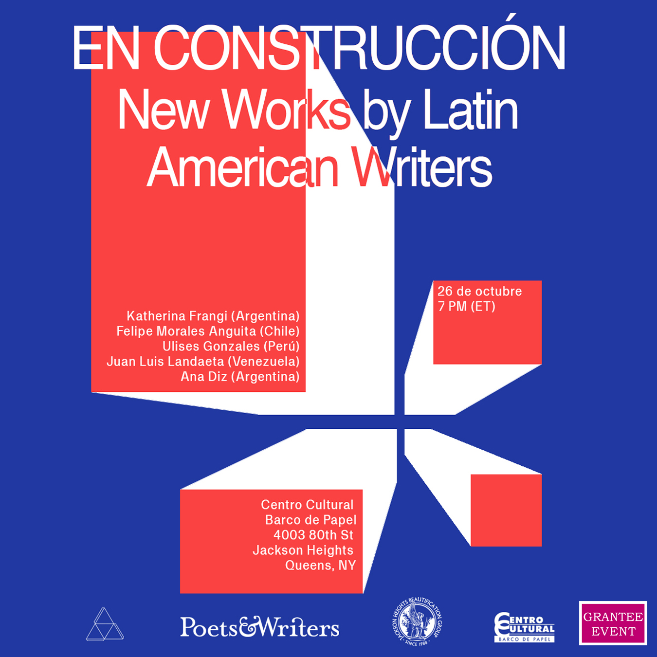 En Construcción Reading Series - New Works by Latin American Writers